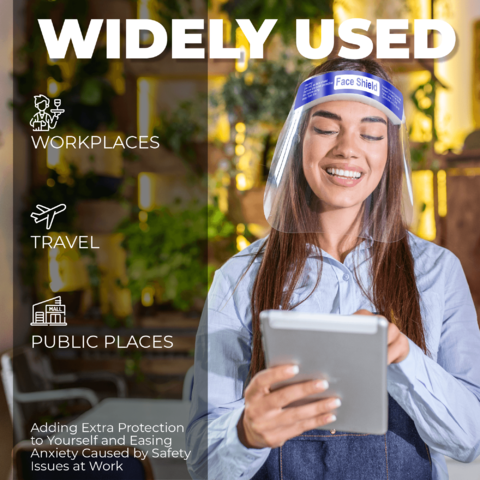 Plastic Face Shields in Hospitality