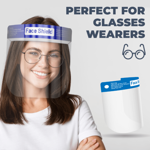 Perfect Face shields for glasses wearers