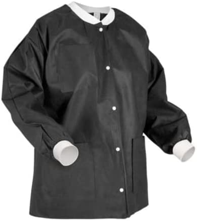 Black Disposable Lab Jackets