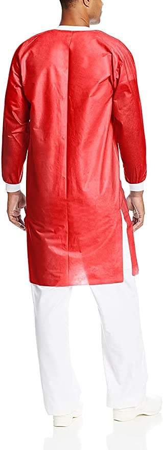 Red Disposable Lab Coats