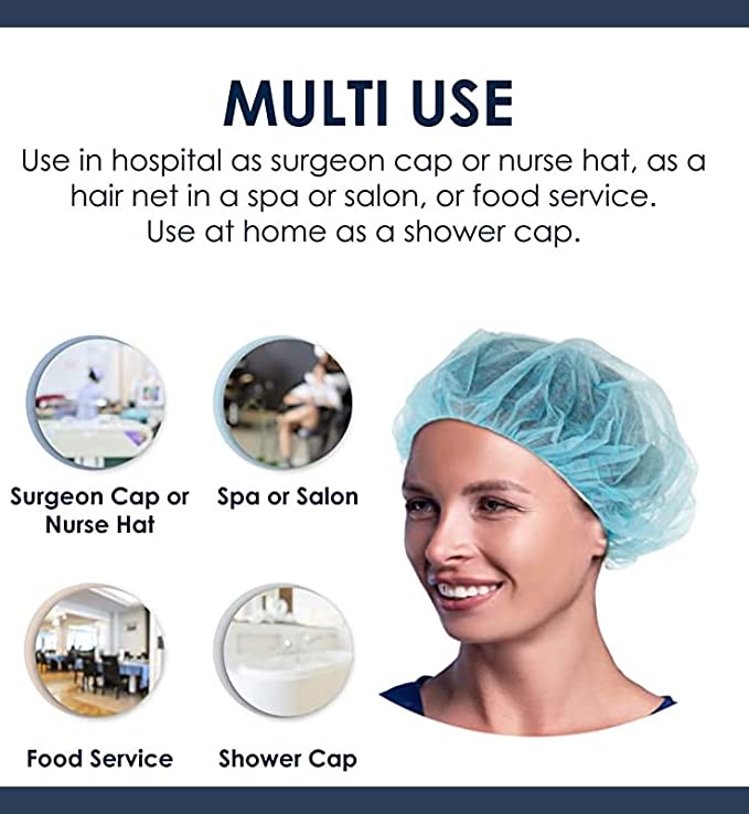 Multi use disposable bouffant caps
