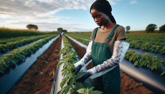 Disposable arm sleeves in agriculture