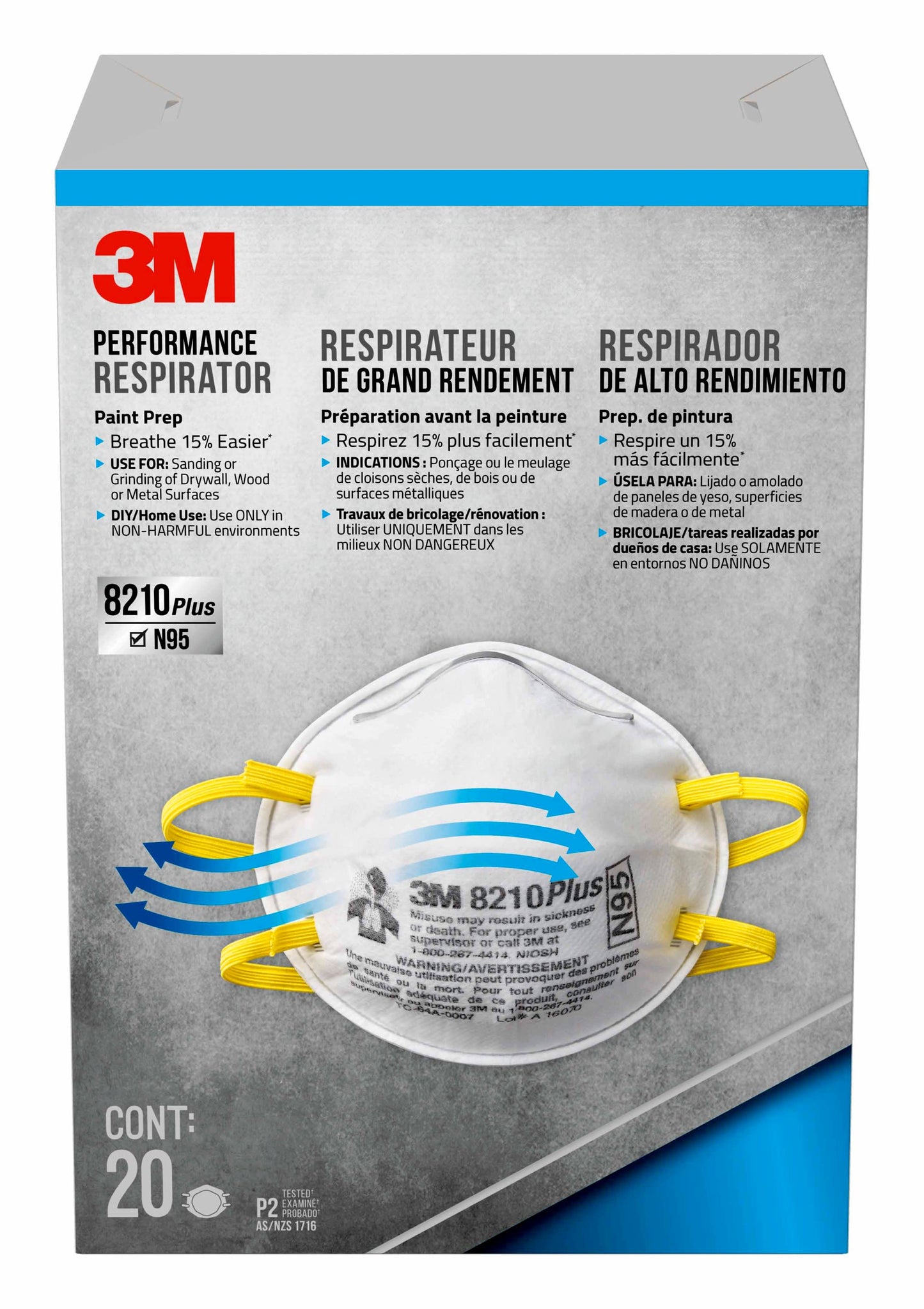 3M N95 8210 Particulate Respirator Mask (20-Pack)