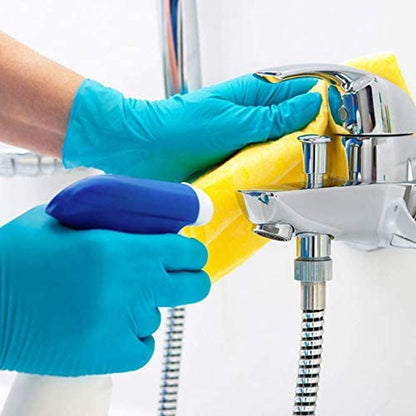 Blue Nitrile gloves for cleaner