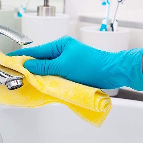 Blue Nitrile gloves for cleaning