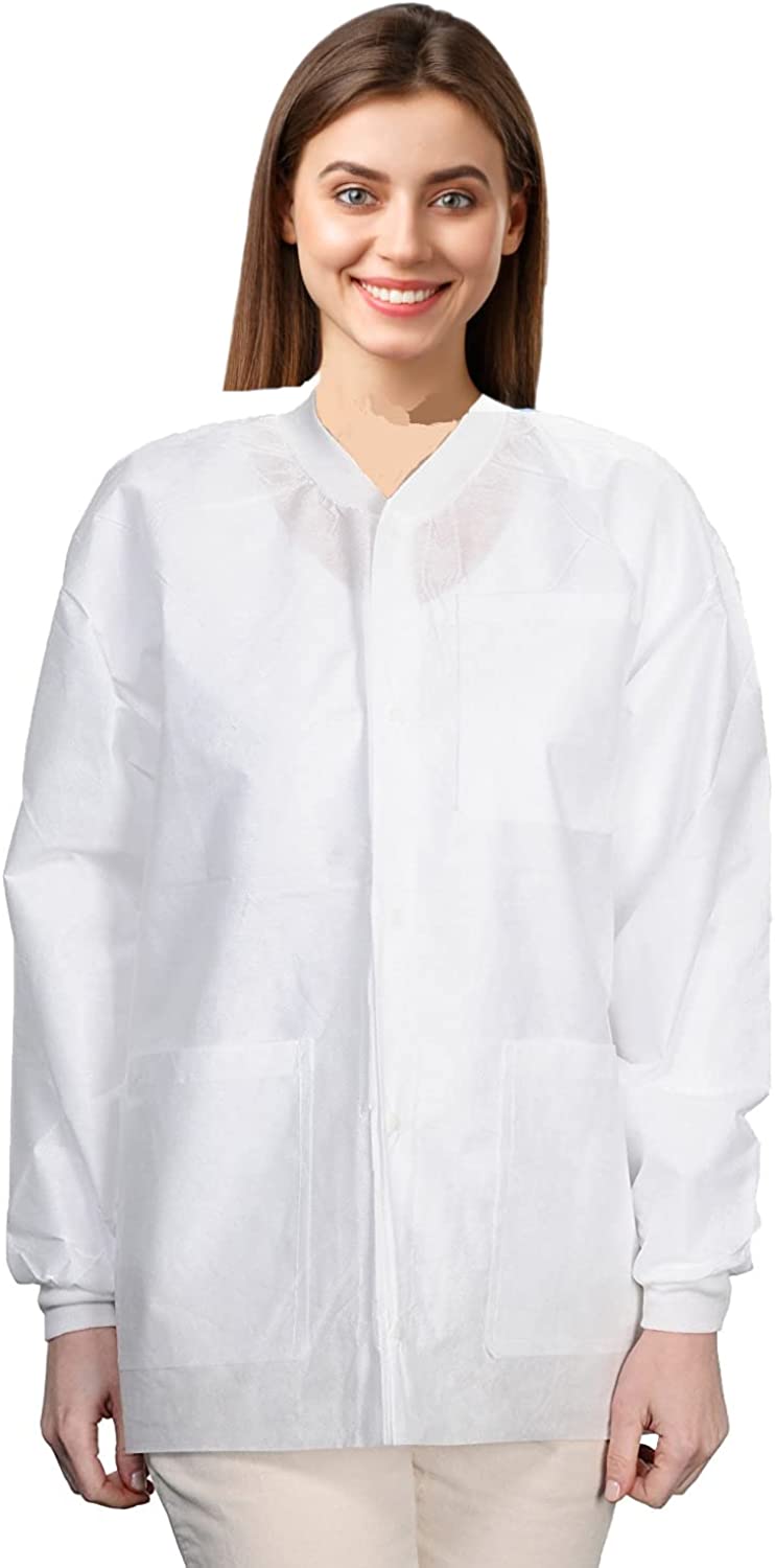 White Disposable Lab Jackets