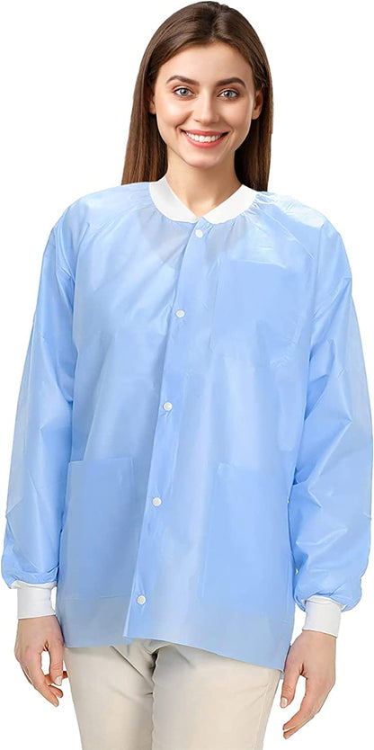 Blue Disposable Lab Jackets