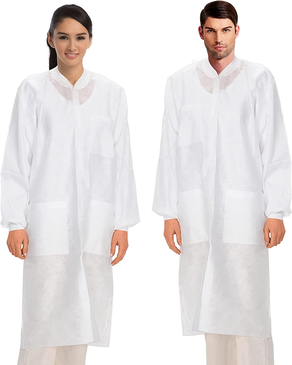 White Disposable Lab Coats