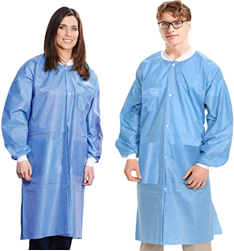 Blue Disposable Lab Coats