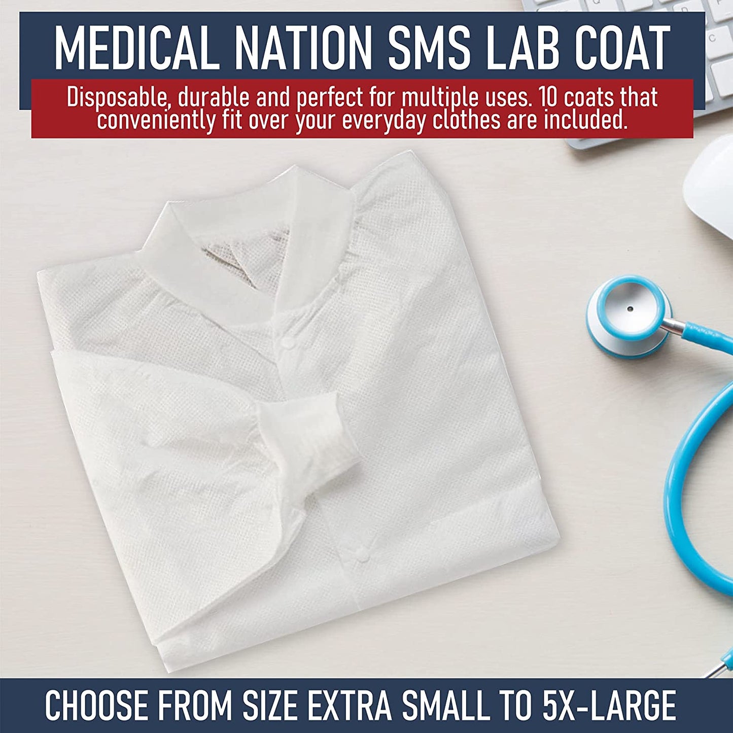 Medical Nation SMS Lab Coat