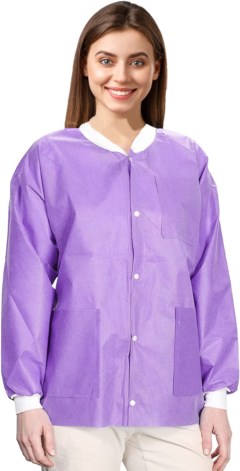 Purple Disposable Lab Jackets