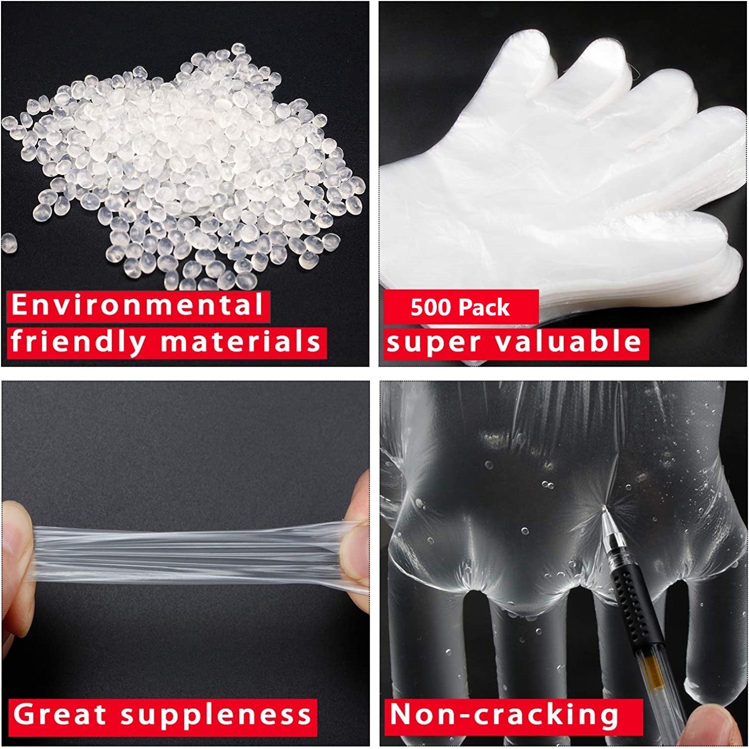 Plastic serving deals gloves